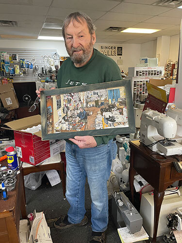 Singer Sewing Machine Repair, 2025 (Bruce Symon, owner)